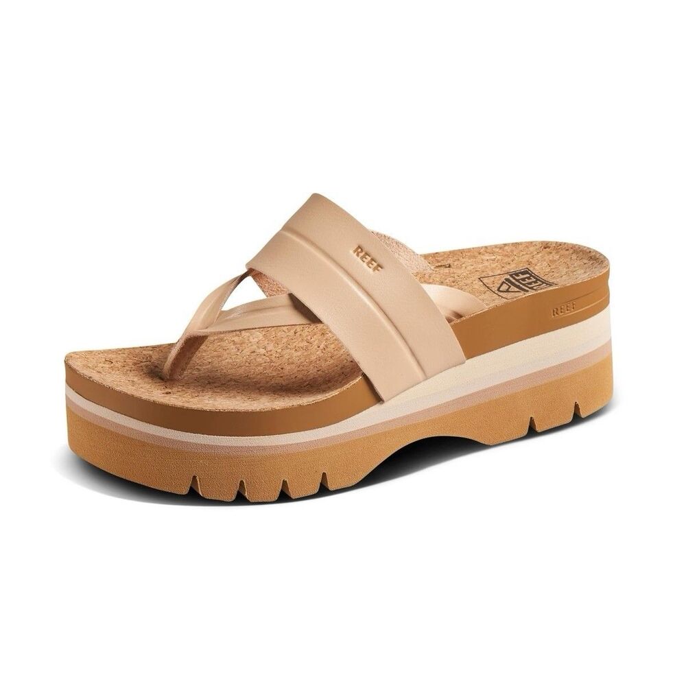 NWT REEF Women'S Vista Higher Savanah Platform Sandals SZ 8
